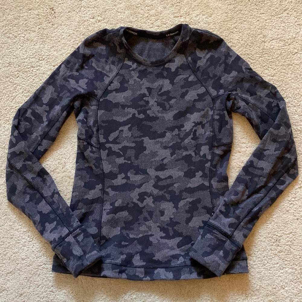 Lululemon It’s Run Camo Long Sleeve Top